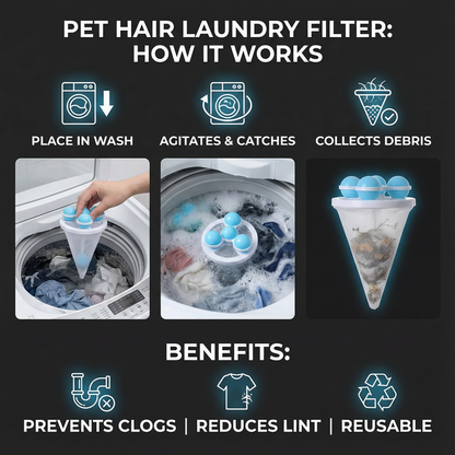 🧺Washing Machine Filter Bag 🧼